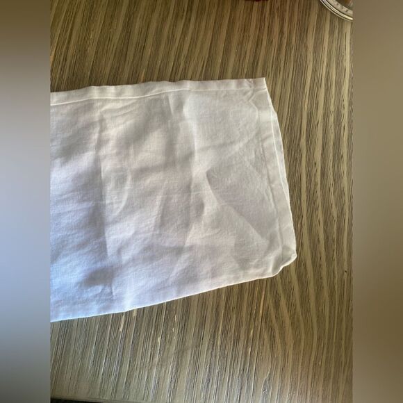 NWT  Boden Pants US 8P Long Linen Wide Leg White Womens Casual drawstring Button - Picture 12 of 16